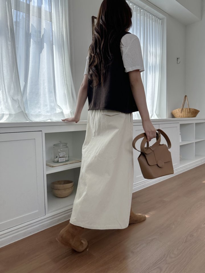 There By - Korean Women Fashion - #womensfashion - Corduroy Long Skirt - 5