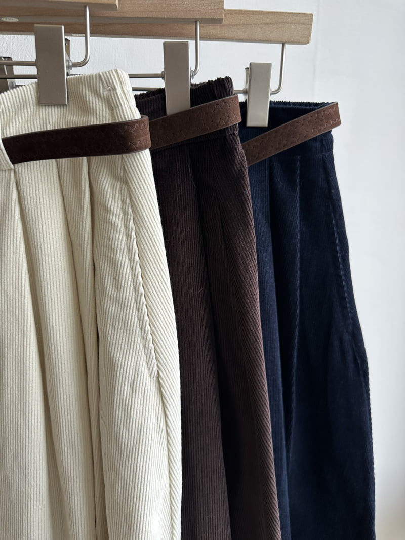 There By - Korean Women Fashion - #womensfashion - Corduroy Long Skirt - 9