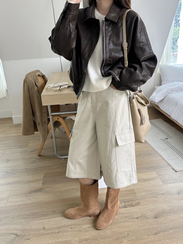 There By - Korean Women Fashion - #womensfashion - Pocket Bermuda Pants