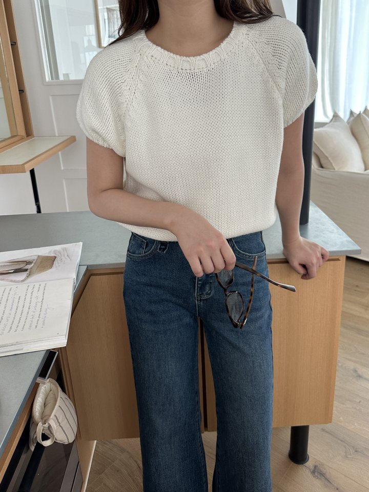 There By - Korean Women Fashion - #womensfashion - More Short Sleeved Knit Top - 6