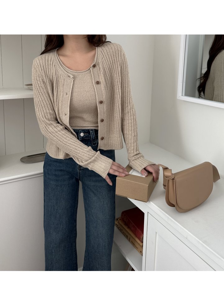 There By - Korean Women Fashion - #womensfashion - Maxi Cardigan Set - 5