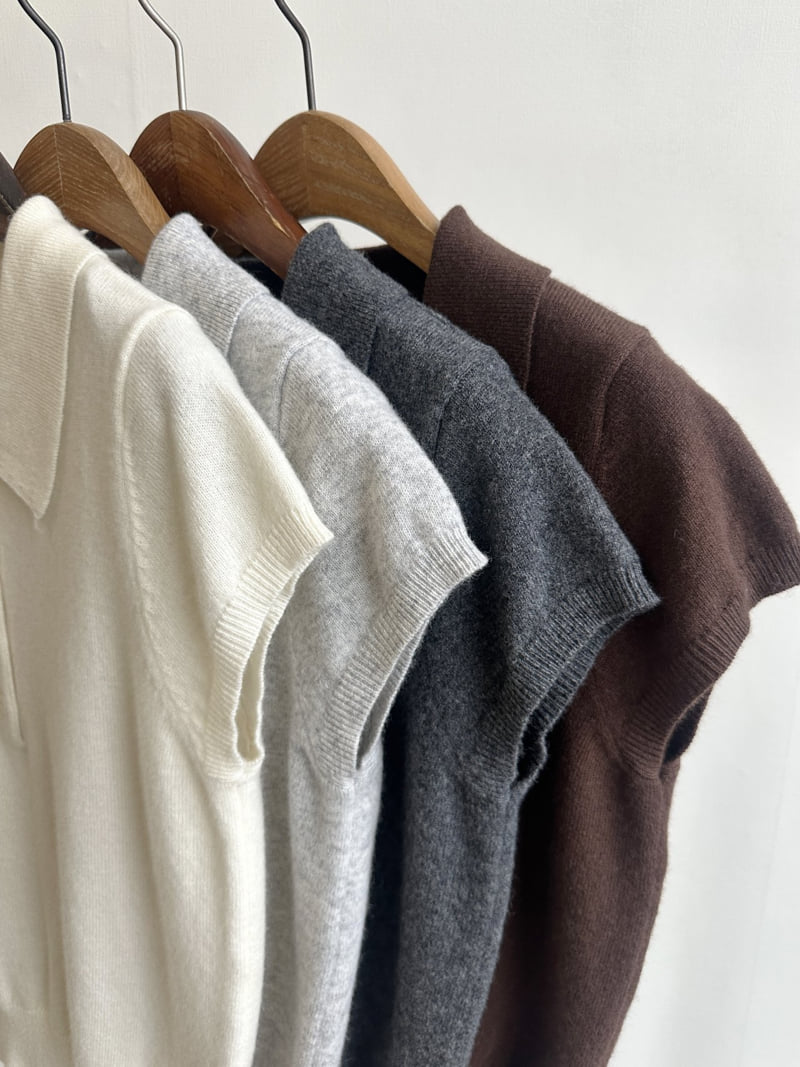 There By - Korean Women Fashion - #womensfashion - Mano Collar Knit Top - 12