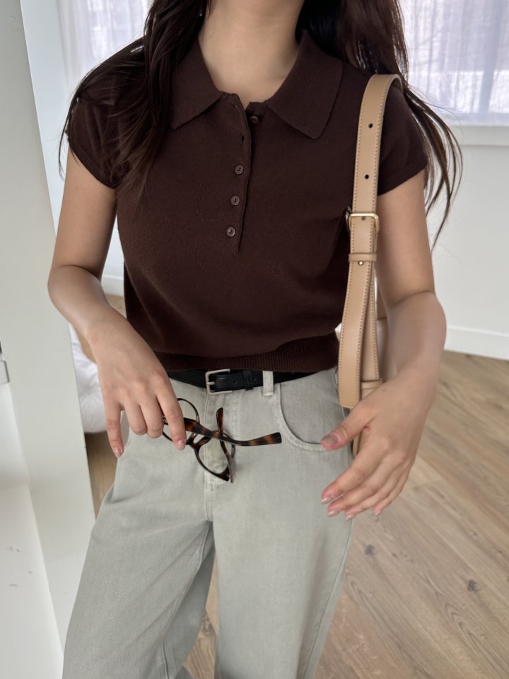 There By - Korean Women Fashion - #womensfashion - Mano Collar Knit Top - 2