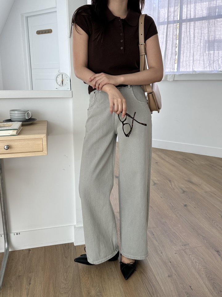 There By - Korean Women Fashion - #momslook - Mano Collar Knit Top - 4