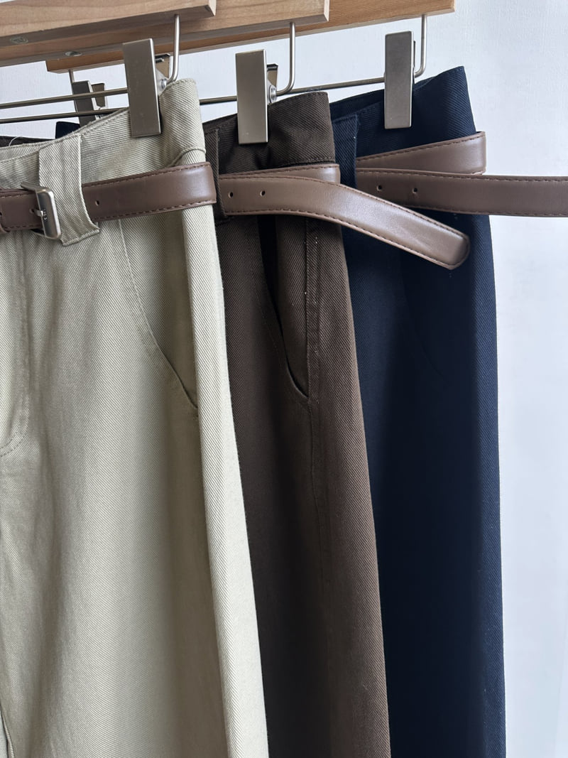 There By - Korean Women Fashion - #womensfashion - Lowel Belt Pants - 10