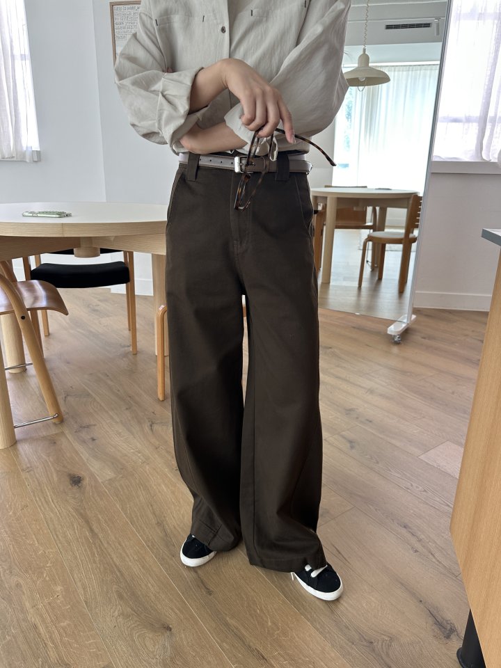 There By - Korean Women Fashion - #womensfashion - Lowel Belt Pants - 2