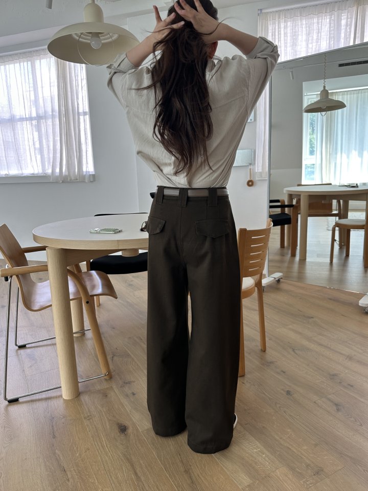 There By - Korean Women Fashion - #momslook - Lowel Belt Pants - 4