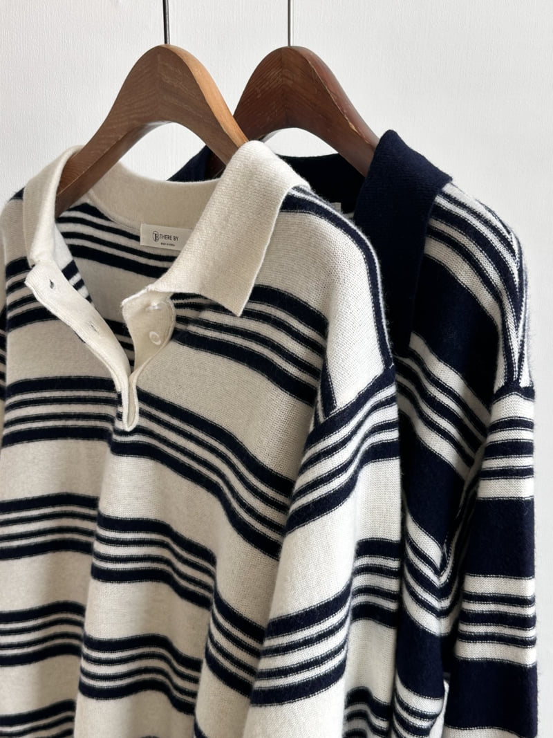 There By - Korean Women Fashion - #womensfashion - Paul Stripe Knit Top - 10