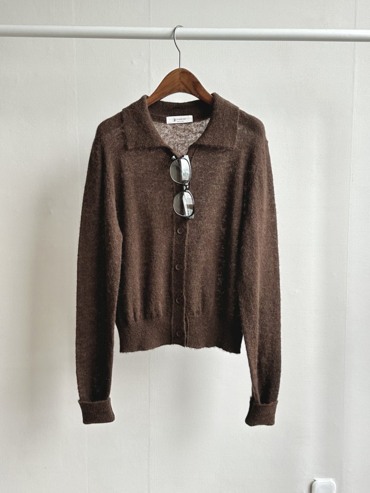 There By - Korean Women Fashion - #womensfashion - Eddie Wool Collar Cardigan - 2