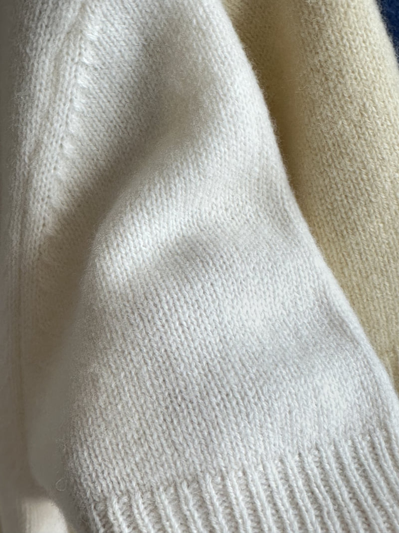 There By - Korean Women Fashion - #womensfashion - Wool Collar Short Sleeved Knit Top - 11