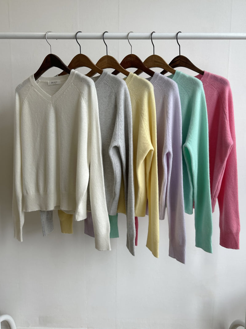 There By - Korean Women Fashion - #womensfashion - V-neck Wool Knit Pullover - 11