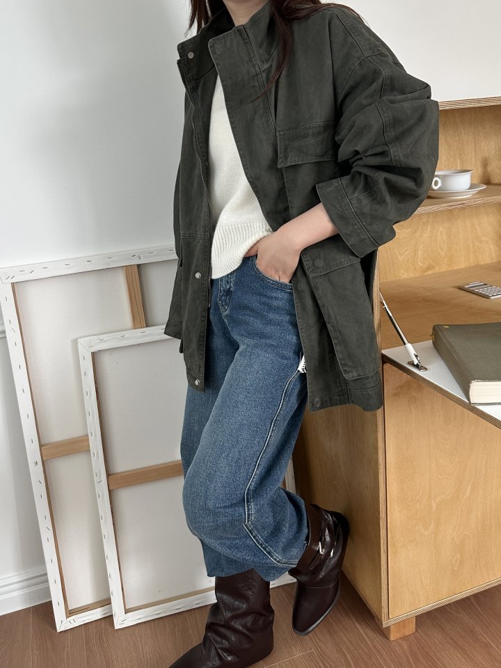 There By - Korean Women Fashion - #womensfashion - Modern Washing Field Jacket - 8