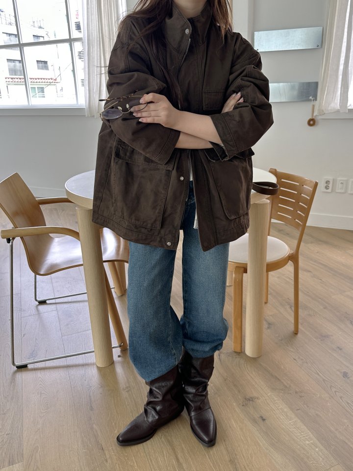 There By - Korean Women Fashion - #womensfashion - Modern Washing Field Jacket - 5