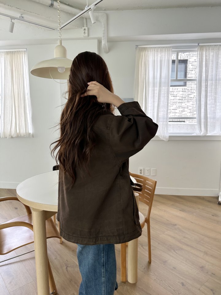 There By - Korean Women Fashion - #womensfashion - Modern Washing Field Jacket - 9