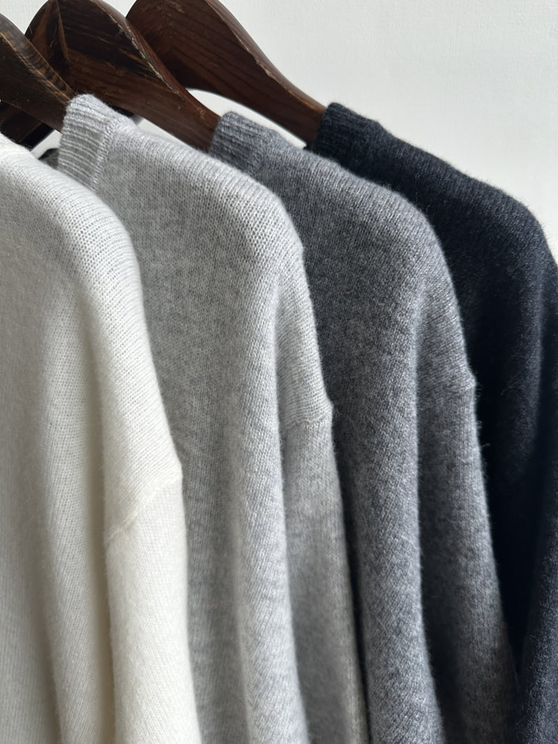 There By - Korean Women Fashion - #womensfashion - Moss Wool Short Sleeve Knit - 2