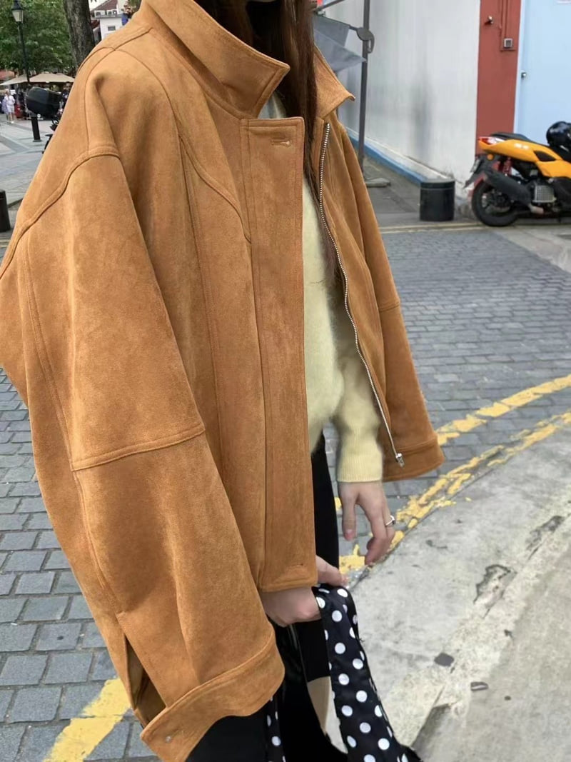 There By - Korean Women Fashion - #momslook - Rick Suede Jumper - 4