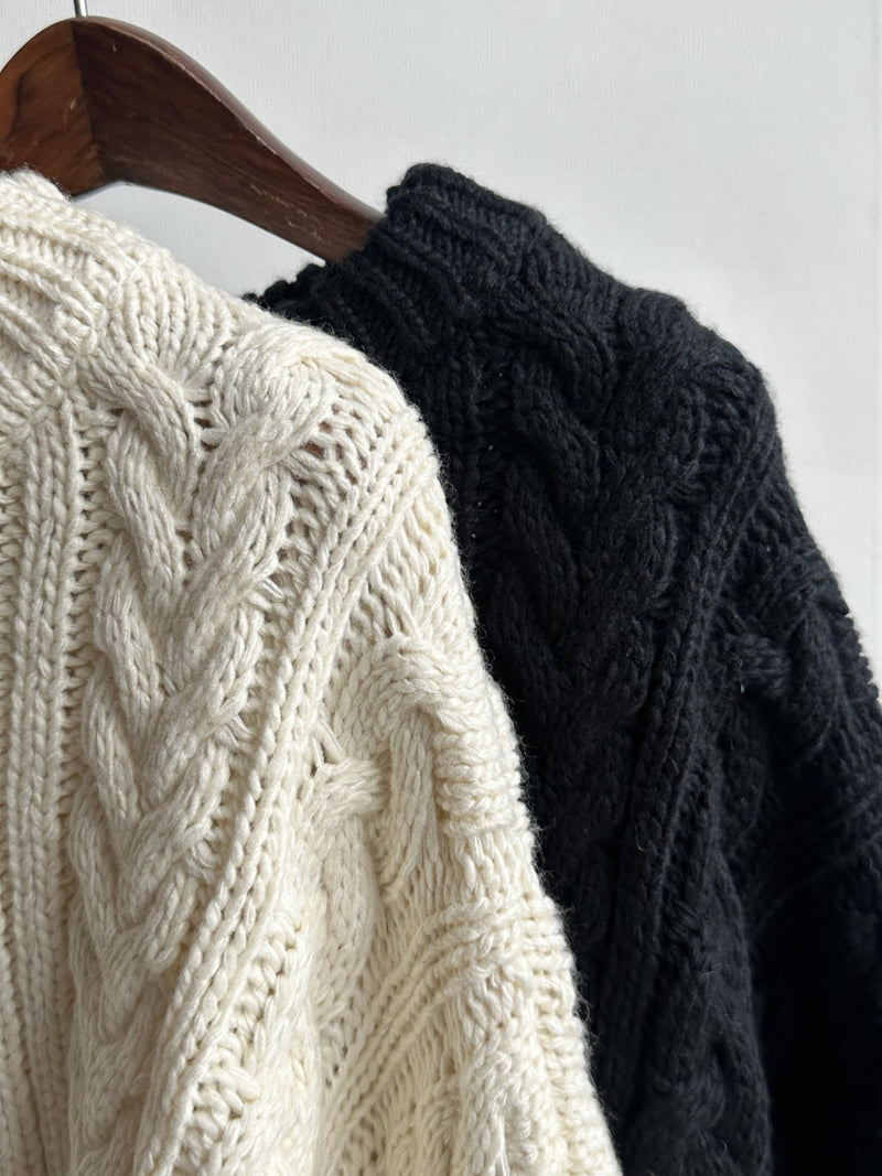 There By - Korean Women Fashion - #womensfashion - Rainy Twisted Knit - 12
