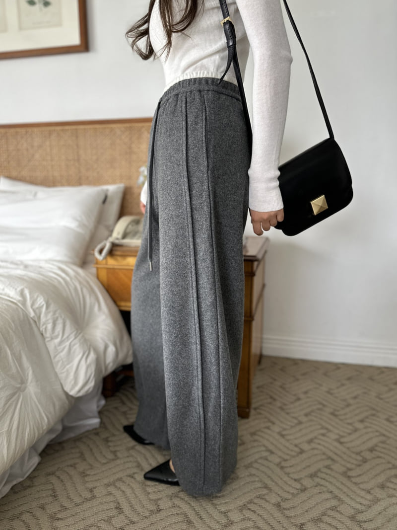 There By - Korean Women Fashion - #womensfashion - Mor Wool Pants - 2