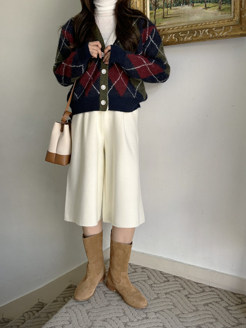 There By - Korean Women Fashion - #womensfashion - Momo Argyle Cardigan - 7