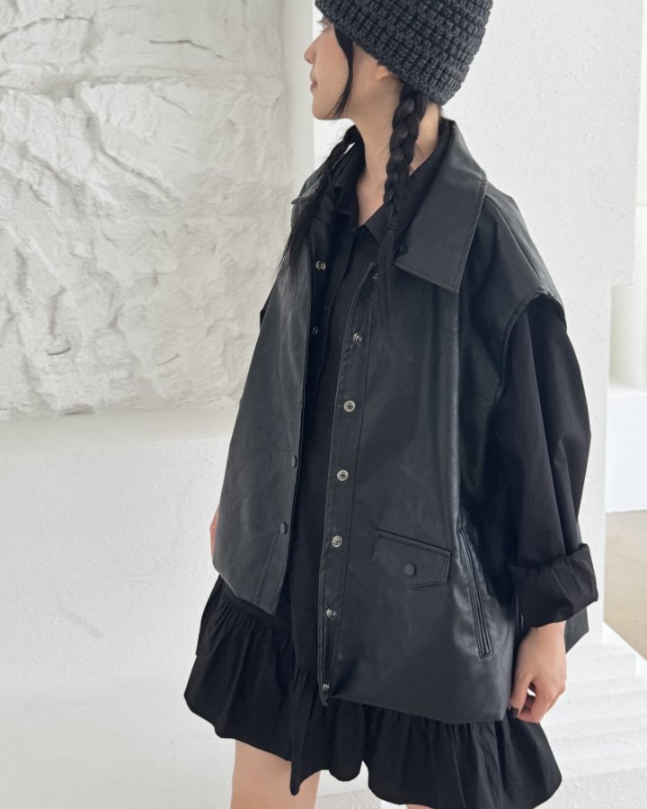 Theres - Korean Women Fashion - #momslook - Roni Vest