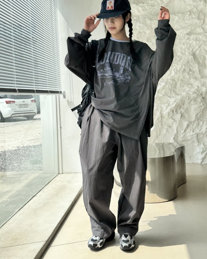 Theres - Korean Women Fashion - #romanticstyle - Rustling Fabric Pants - 6