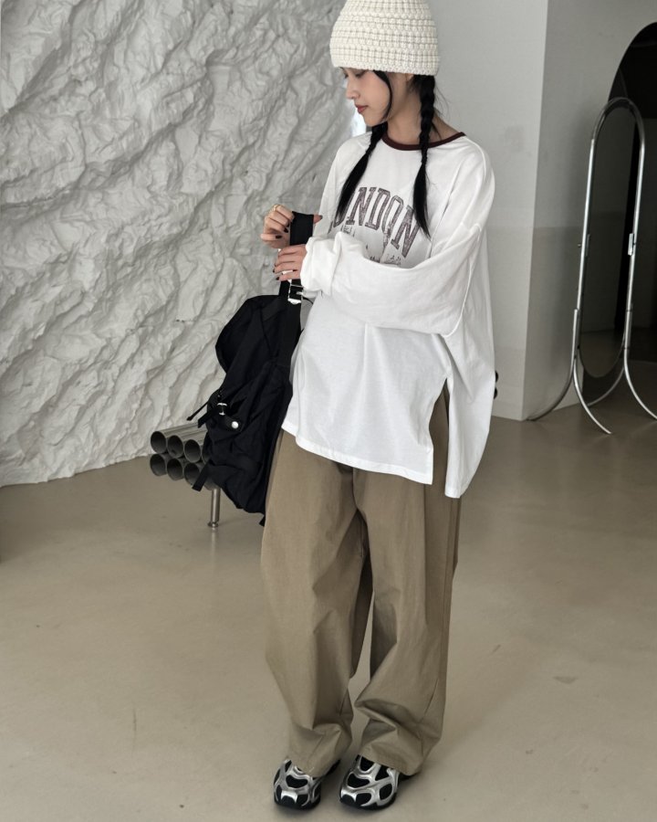 Theres - Korean Women Fashion - #romanticstyle - London Tee - 5