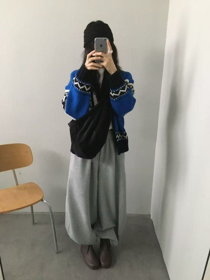 Theres - Korean Women Fashion - #womensfashion - Knit Zip-Up - 2