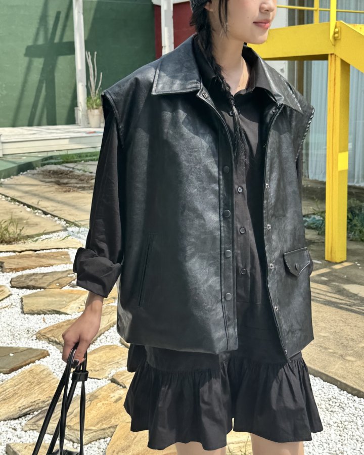Theres - Korean Women Fashion - #womensfashion - Roni Vest - 3