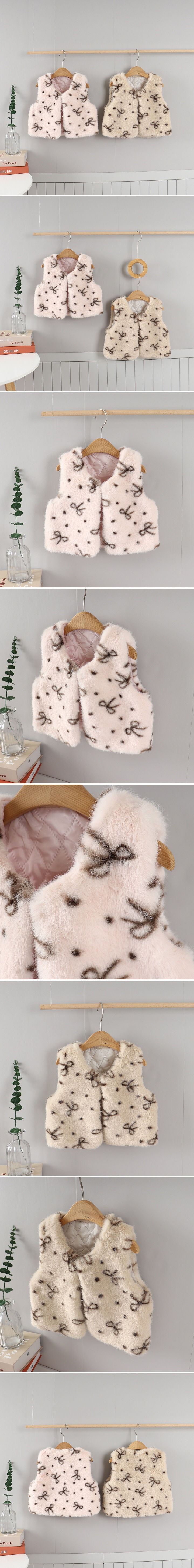 Tony - Korean Children Fashion - #childofig - Ribbon Fur Vest