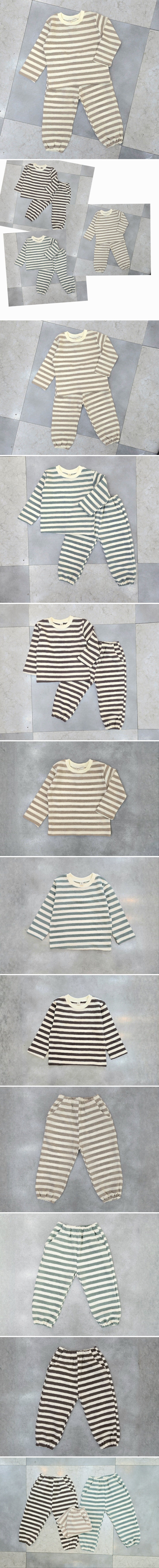 Tony - Korean Children Fashion - #fashionkids - Soft Stripe Set