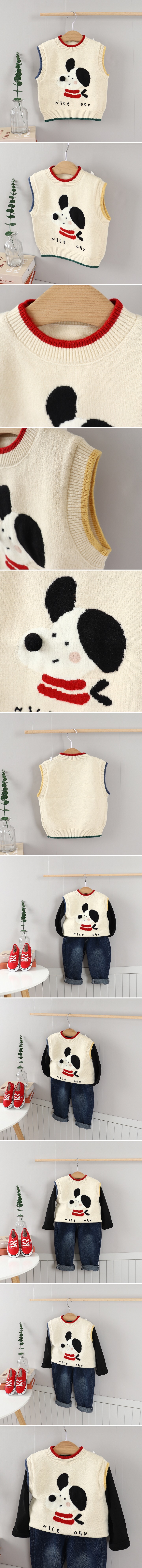 Tony - Korean Children Fashion - #kidsshorts - Dog Vest