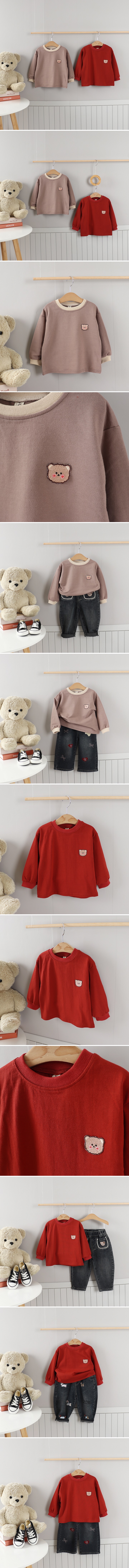 Tony - Korean Children Fashion - #kidsstore - Teddy Bear Sweatshirt