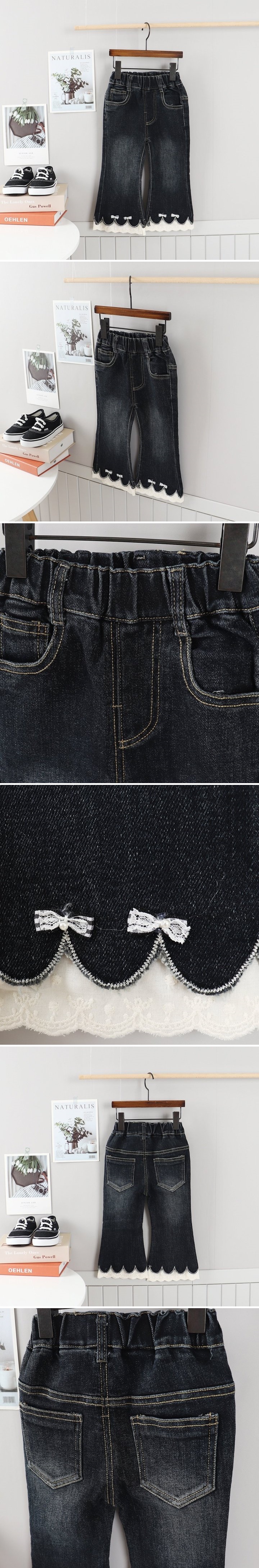 Tony - Korean Children Fashion - #prettylittlegirls - Lace Jeans