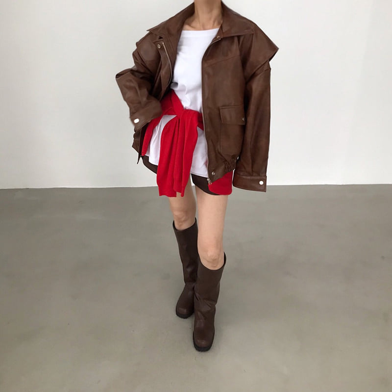 Twomoon - Korean Women Fashion - #momslook - Poppy Blouson Jacket - 7