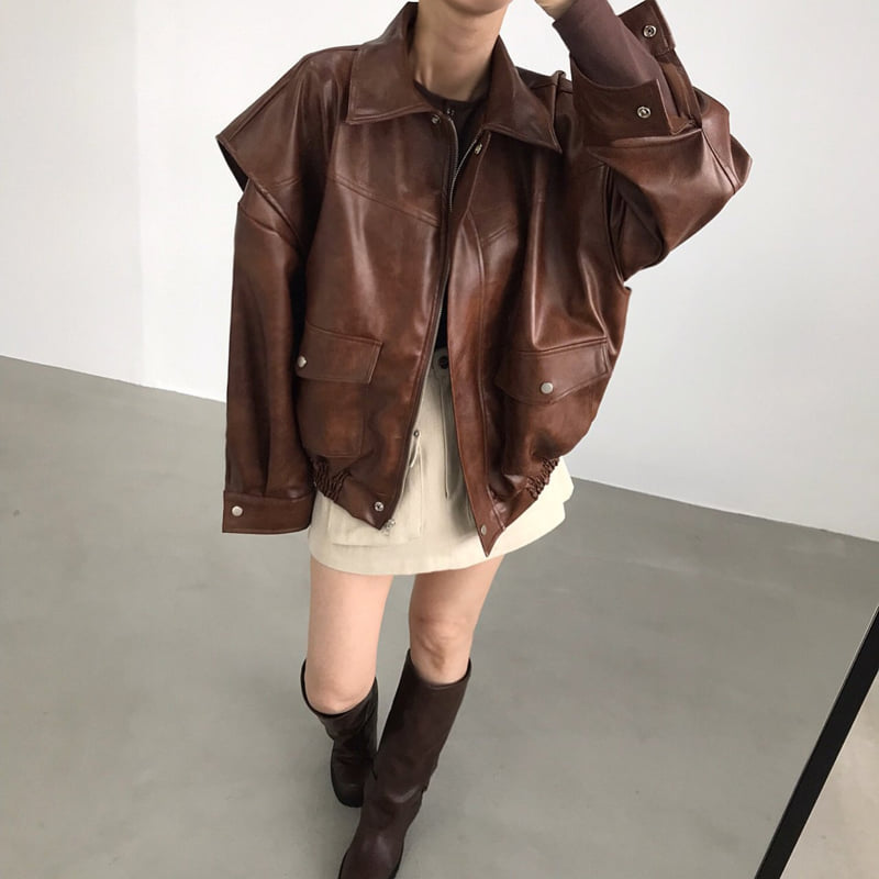 Twomoon - Korean Women Fashion - #momslook - Poppy Blouson Jacket - 9