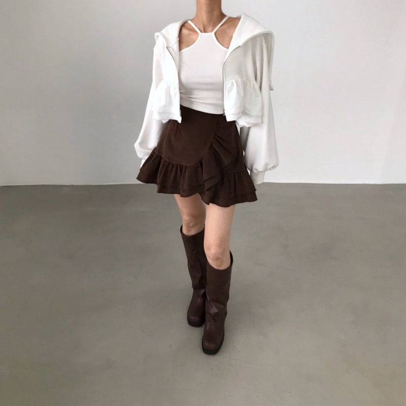 Twomoon - Korean Women Fashion - #momslook - Mushroom Corduroy Skirt - 7