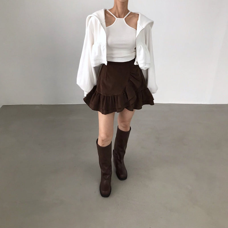 Twomoon - Korean Women Fashion - #momslook - Bave Sleeveless Hood Set - 8