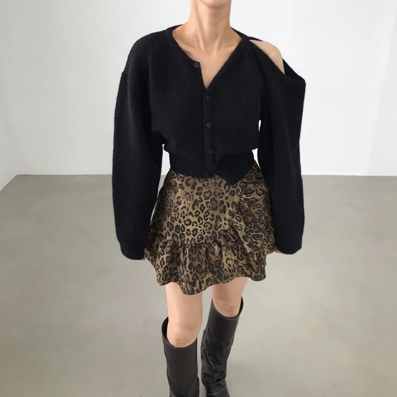Twomoon - Korean Women Fashion - #momslook - Jude Shoulder Cardigan - 10