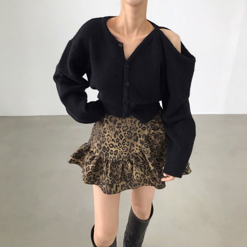 Twomoon - Korean Women Fashion - #momslook - Jude Shoulder Cardigan - 11