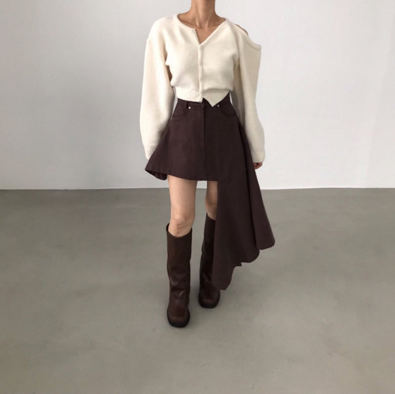 Twomoon - Korean Women Fashion - #momslook - Jude Shoulder Cardigan - 2