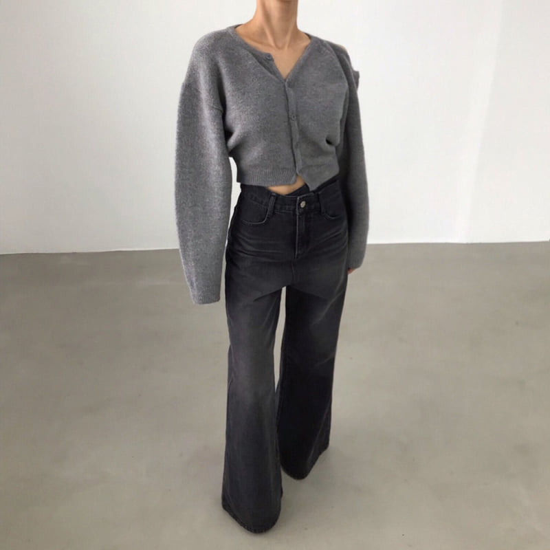 Twomoon - Korean Women Fashion - #momslook - Jude Shoulder Cardigan - 6