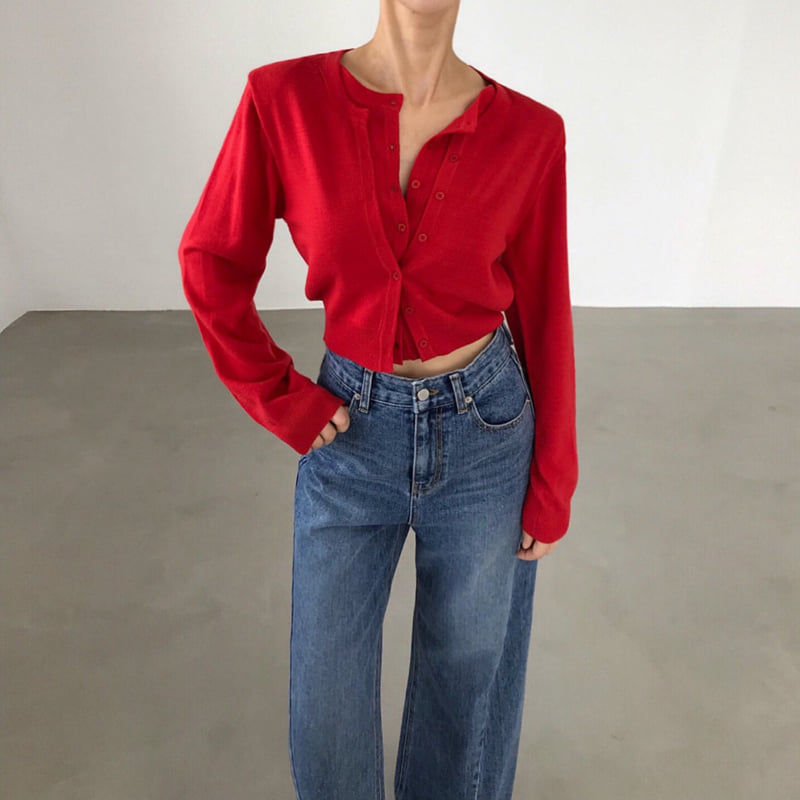 Twomoon - Korean Women Fashion - #momslook - Ray Two Knit Cardigan - 11