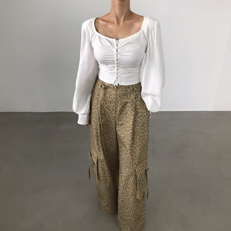Twomoon - Korean Women Fashion - #momslook - Daniel Button Top - 5