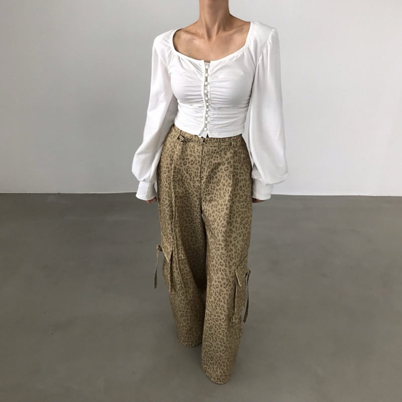 Twomoon - Korean Women Fashion - #momslook - Daniel Button Top - 7