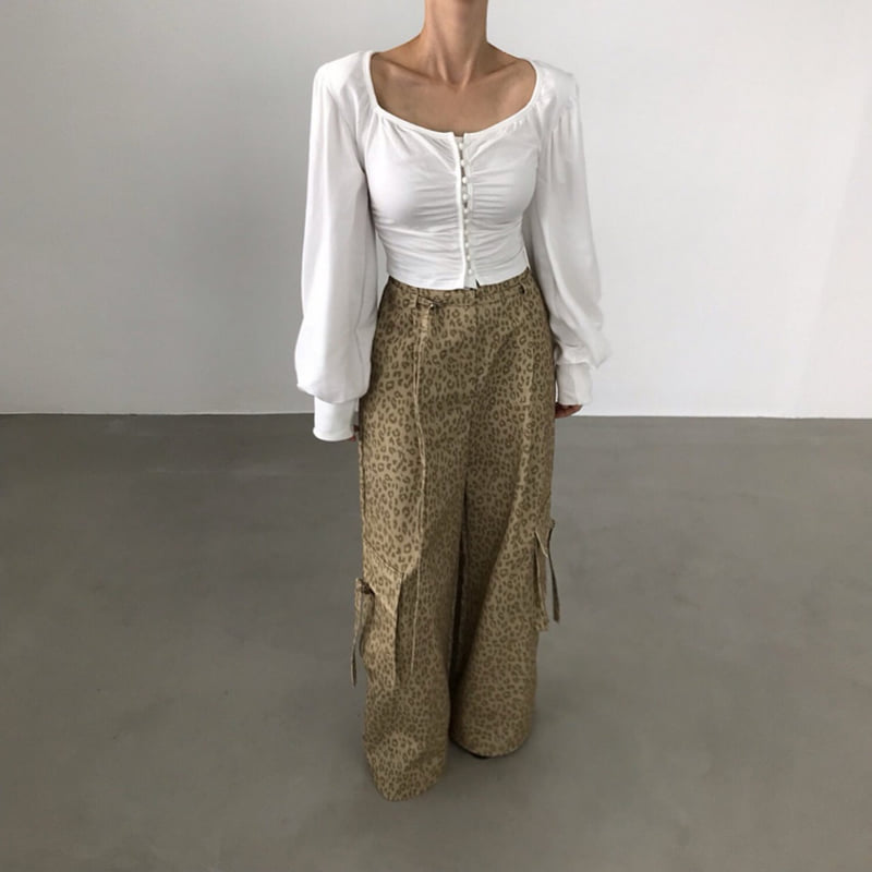 Twomoon - Korean Women Fashion - #momslook - Daniel Button Top - 8