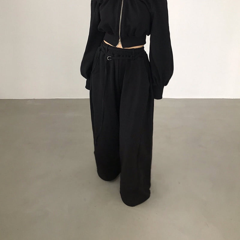 Twomoon - Korean Women Fashion - #momslook - Heights Belt Pants - 10