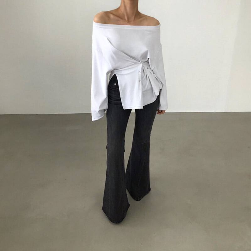 Twomoon - Korean Women Fashion - #momslook - Adele Loose Tee - 11