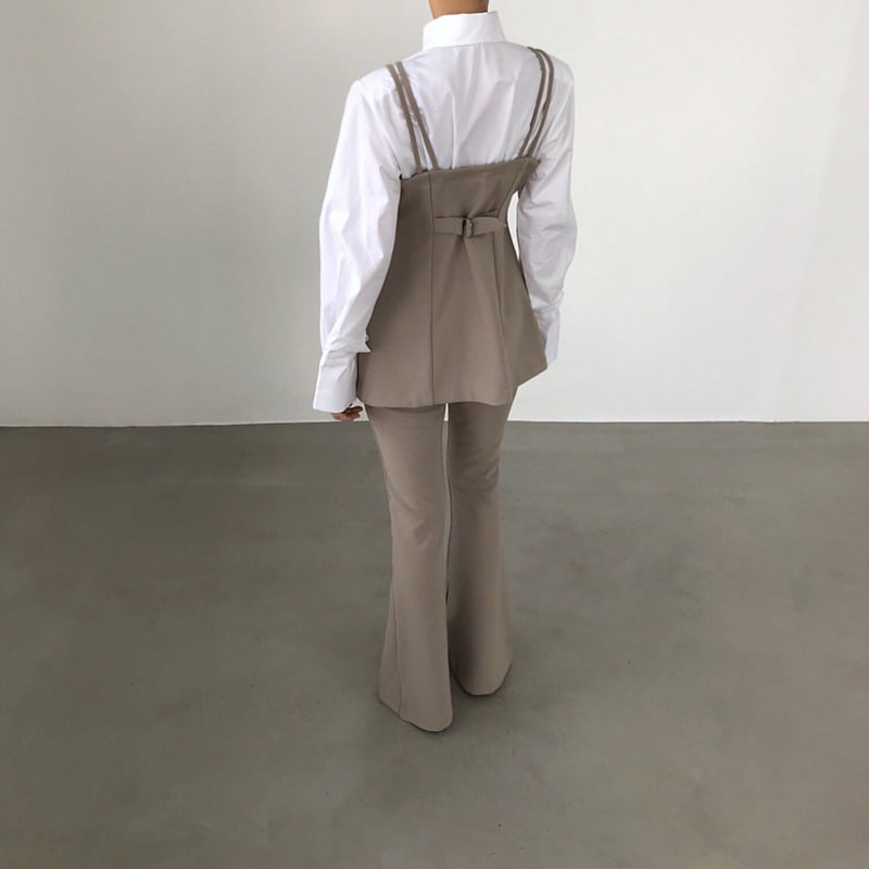 Twomoon - Korean Women Fashion - #pursuepretty - Pasta Shirt Vest - 7