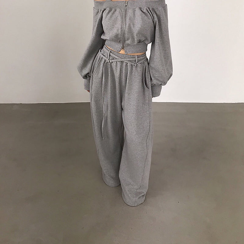 Twomoon - Korean Women Fashion - #vintagekidsstyle - Heights Belt Pants - 4