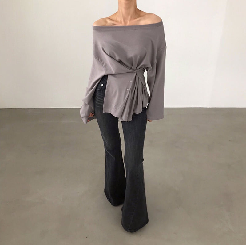 Twomoon - Korean Women Fashion - #restrostyle - Adele Loose Tee - 2